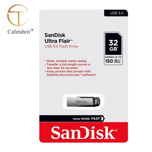فلش مموری سن دیسک Ultra Dual Drive Luxe ظرفیت 64 گیگابایت ا SANDISK Ultra Dual Drive Luxe 64 GB Flash Memory