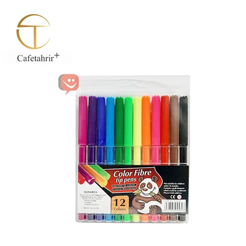 ماژیک رنگ آمیزی 12 رنگ مدل tip pens